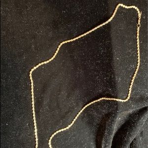 30in gold plated rope chain